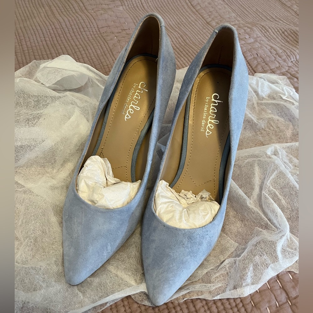Charles By Charles David Blue Heels